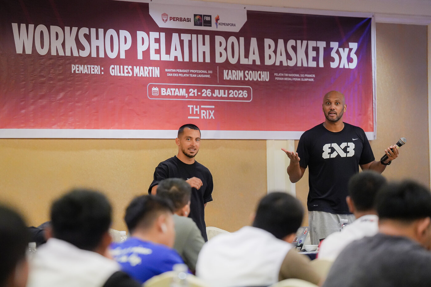 THRIX 3x3 Coaching Clinic — Batam 2026, with Perbasi, FIBA and the Ministry of Youth and Sports
