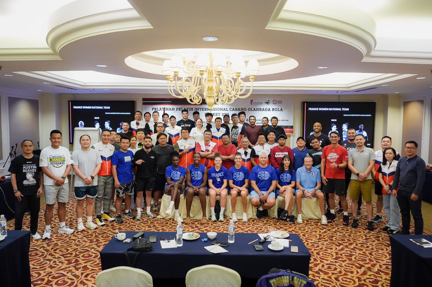 Coaches and national teams at the Coaching Clinic — Batam 2026